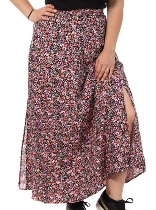 Falda Larga Estampada Vero CURVE Moda Measy para Mujer - Kiabi Falda Larga Estampada Vero CURVE Moda Measy para Mujer - Kiabi