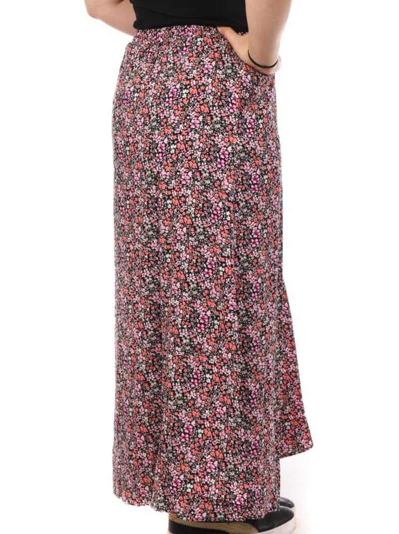 Falda Larga Estampada Vero CURVE Moda Measy para Mujer Negro - Kiabi