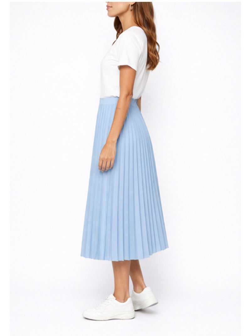 Falda larga Kebello Azul cielo - Kiabi