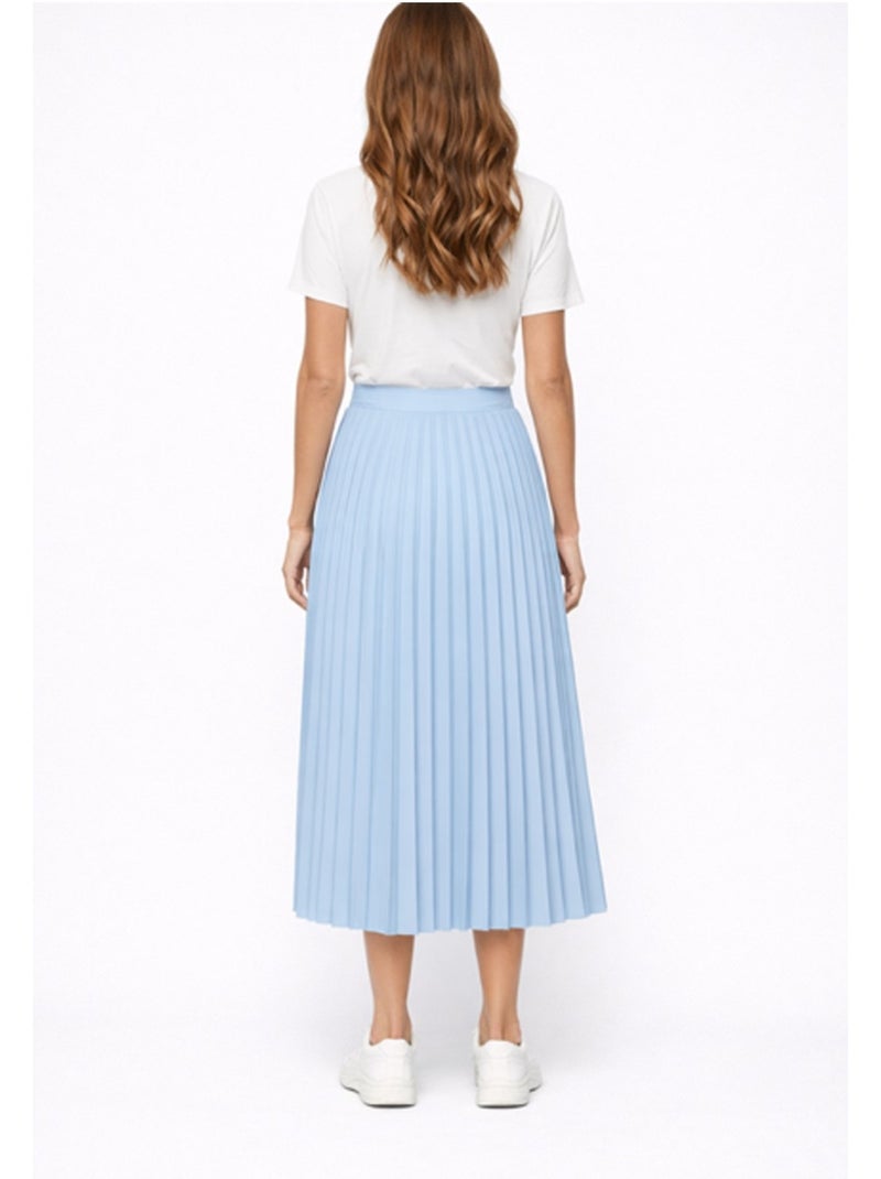 Falda larga Kebello Azul cielo - Kiabi