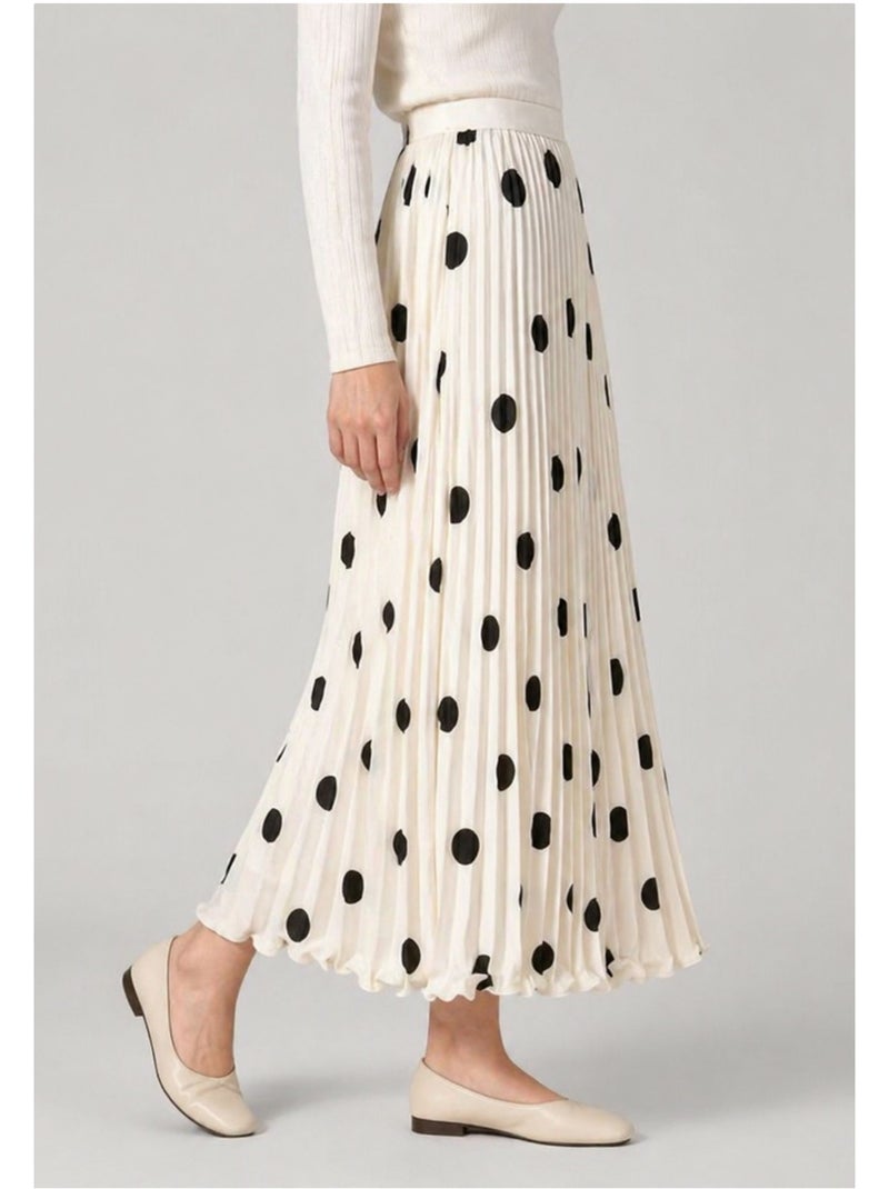 Falda larga Kebello Beige - Kiabi