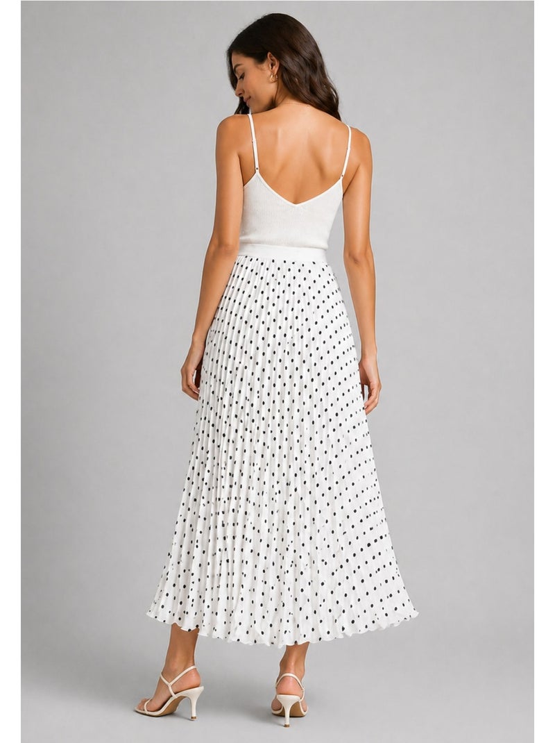 Falda larga Kebello Blanco - Kiabi