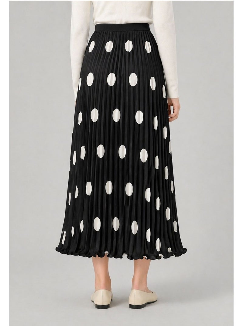 Falda larga Kebello Negro Negro - Kiabi