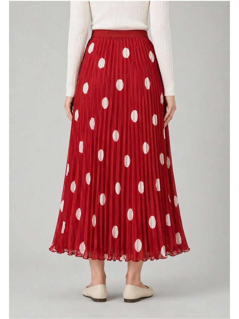 Falda larga Kebello Rojo - Kiabi
