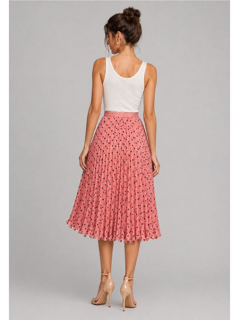 Falda larga Kebello Rosa - Kiabi