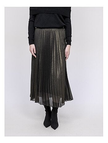 Falda larga plisada XIAMARA