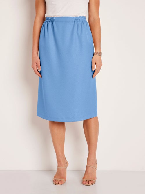 Falda larga recta de gabardina - Afibel - Kiabi