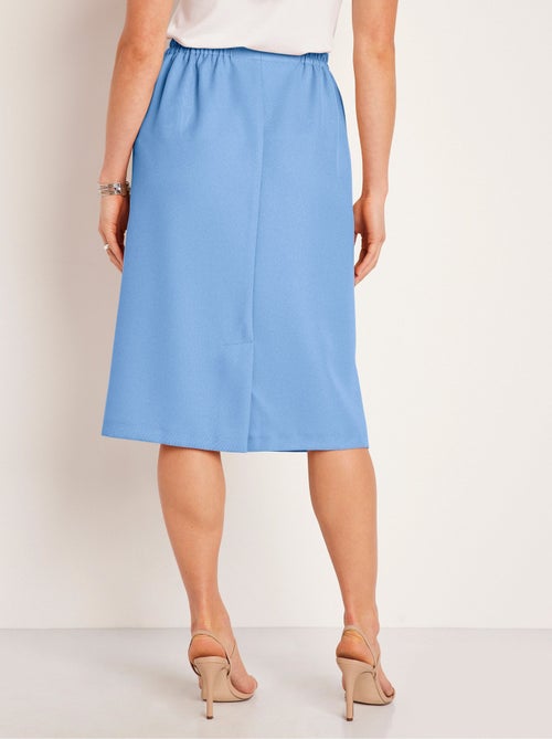 Falda larga recta de gabardina - Afibel - Kiabi