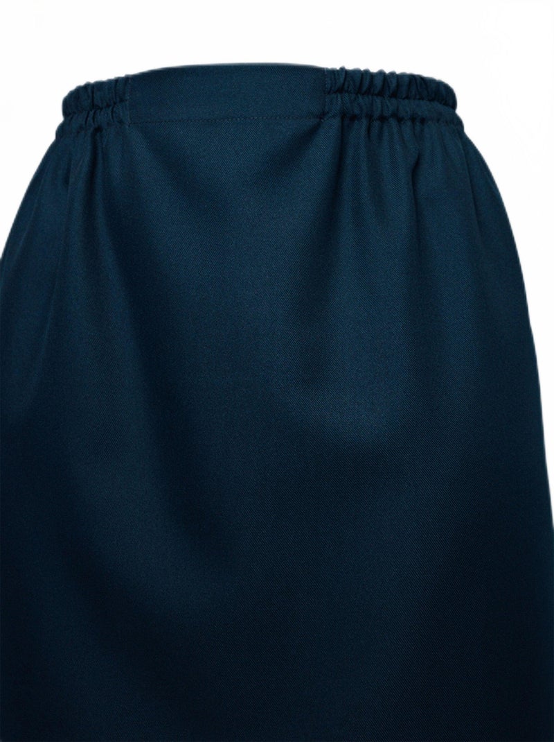 Falda larga recta de gabardina - Afibel Blanco - Kiabi