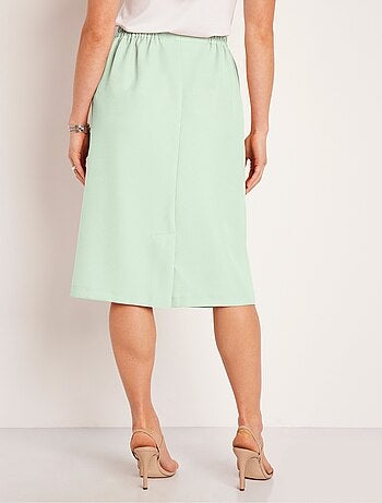 Falda larga recta de gabardina - Afibel