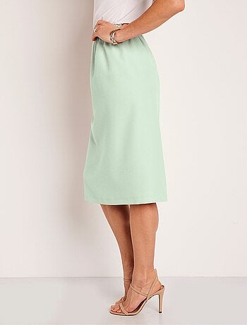 Falda larga recta de gabardina - Afibel