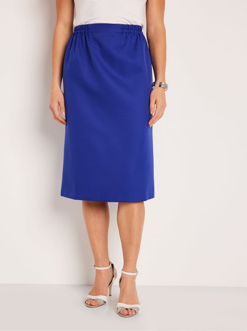 Falda larga recta de gabardina - Afibel - Kiabi