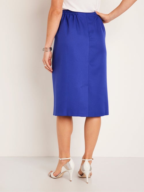 Falda larga recta de gabardina - Afibel - Kiabi