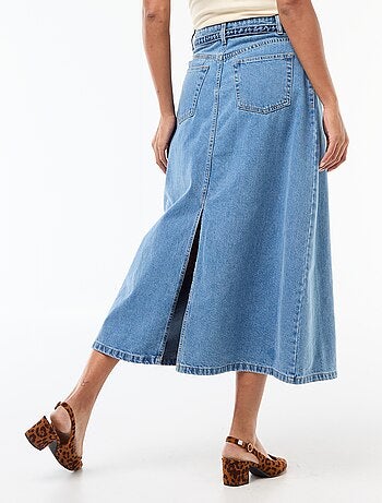 Falda larga vaquera