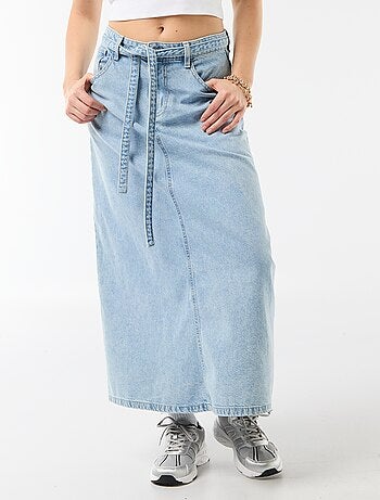 Falda larga vaquera