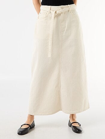 Falda larga vaquera