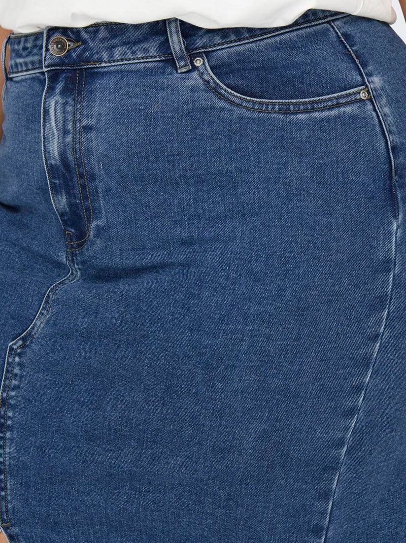 Falda larga vaquera 'Only Carmakoma' AZUL - Kiabi