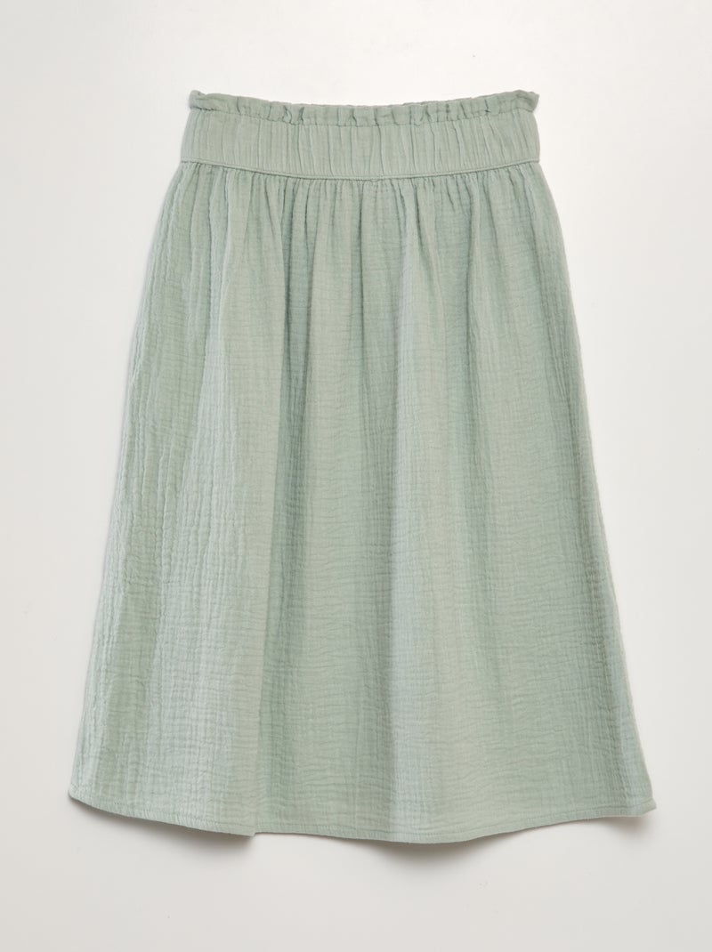 Falda larga VERDE - Kiabi