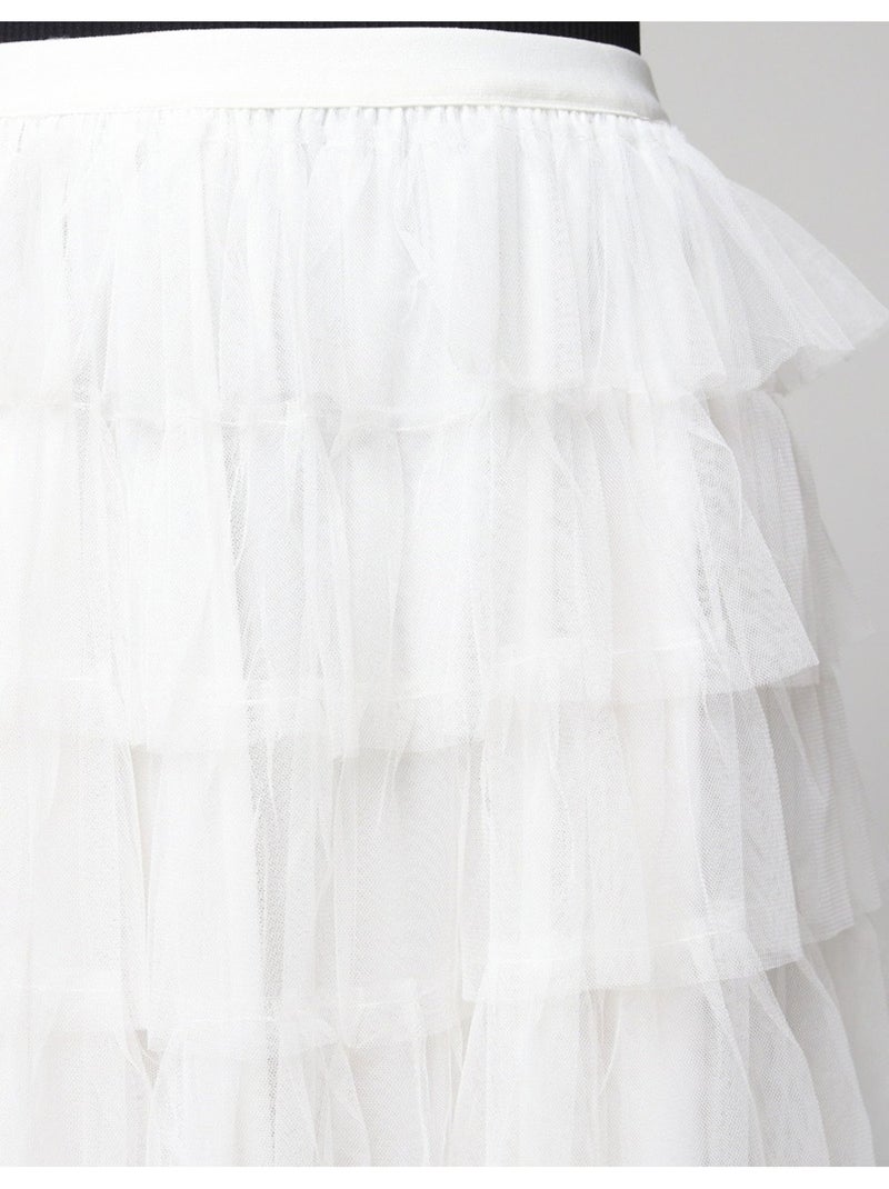 Falda larga Vero Moda Blanco - Kiabi