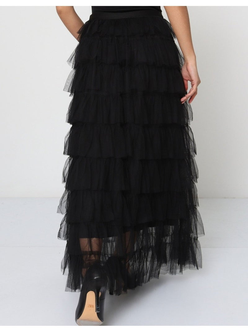 Falda larga Vero Moda Negro Negro - Kiabi