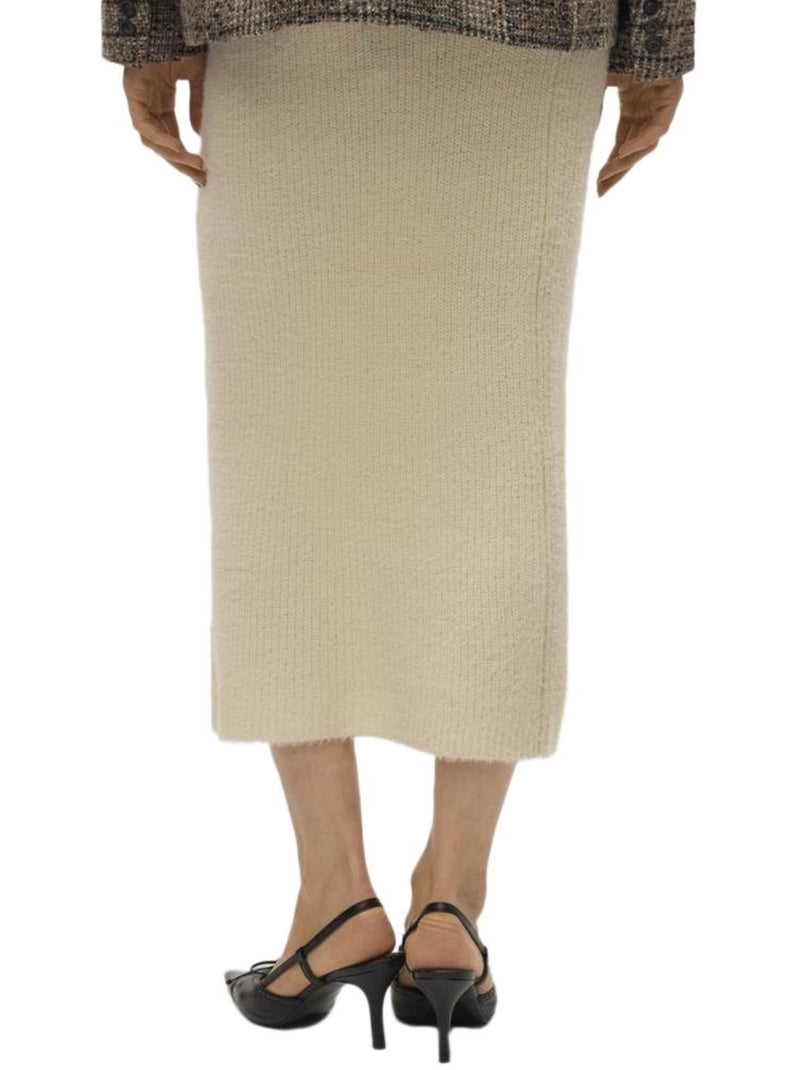 Falda Larga Vero Moda para Mujer Beige - Kiabi