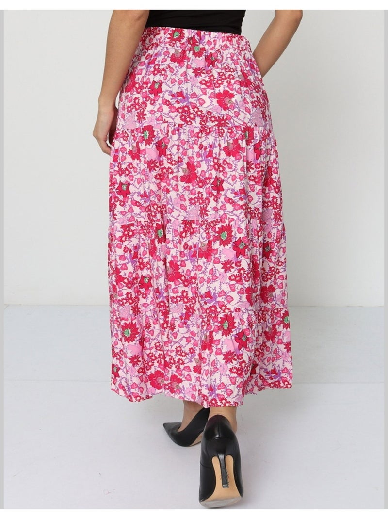 Falda larga Vero Moda Rosa - Kiabi