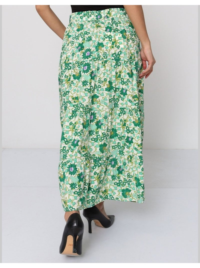 Falda larga Vero Moda Verde - Kiabi