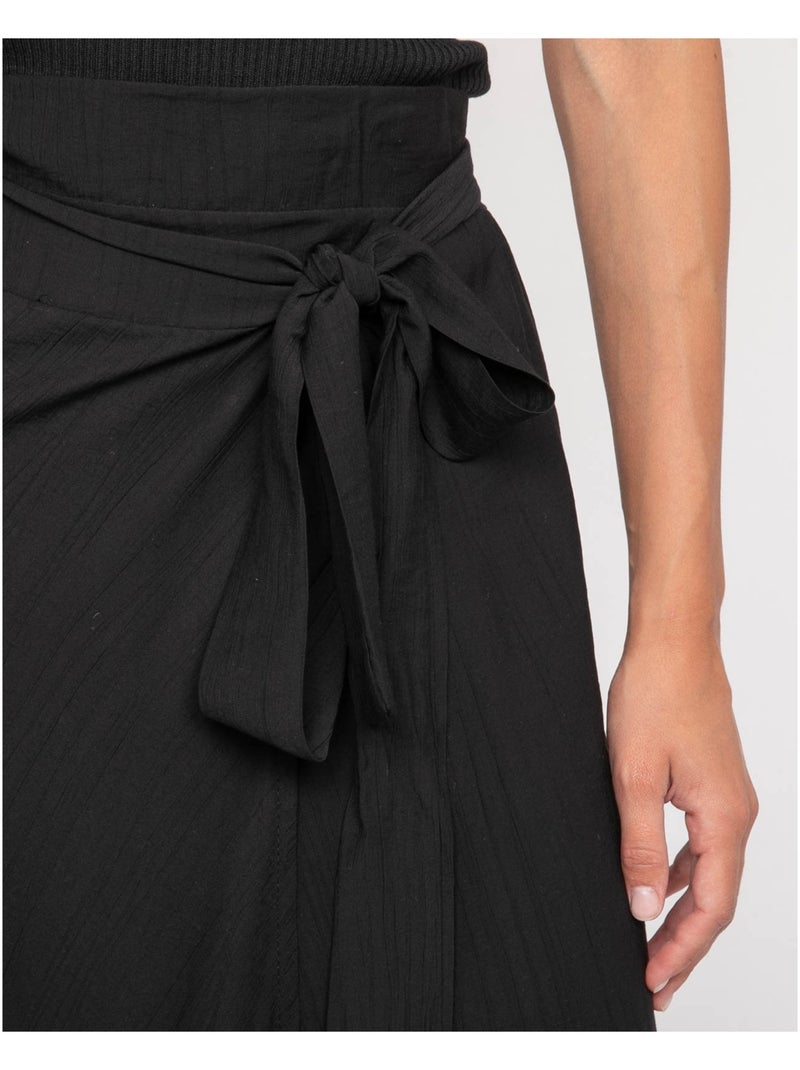Falda larga XADALYS Negro - Kiabi
