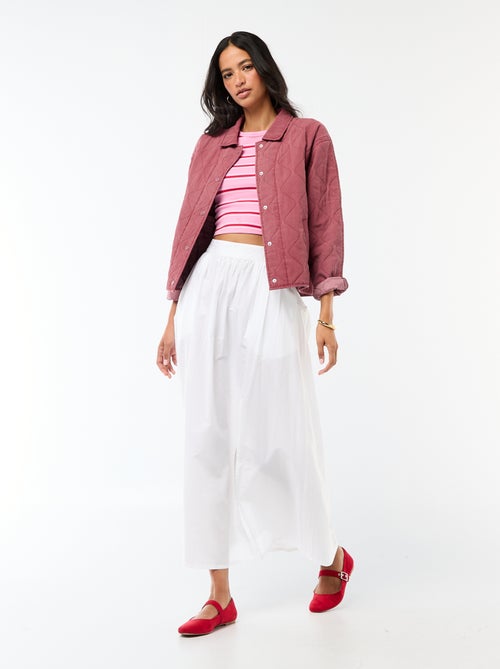 Falda larga y ancha acampanada - Kiabi