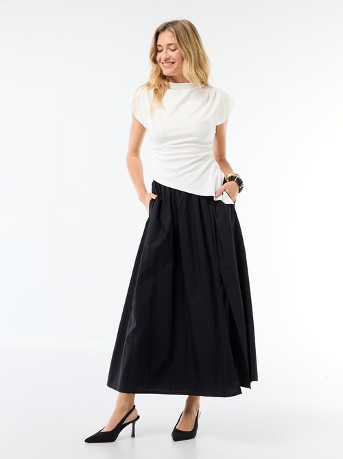 Falda larga y ancha acampanada - Kiabi