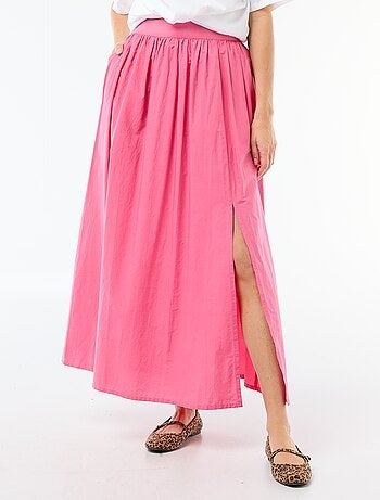 Falda larga y ancha acampanada
