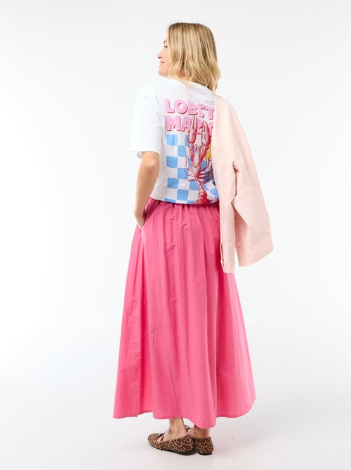 Falda larga y ancha acampanada - Kiabi