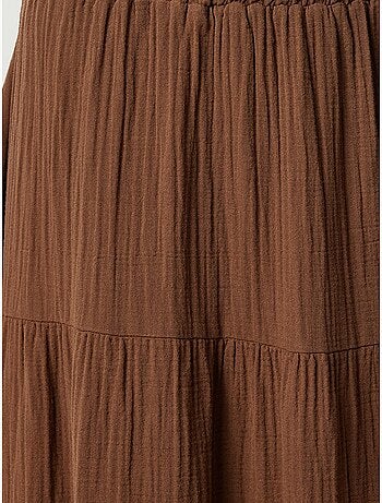 Falda maxi de talle alto y línea a istanbul
