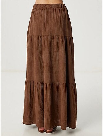 Falda maxi de talle alto y línea a istanbul