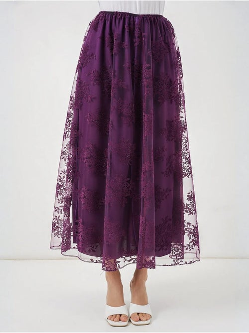 Falda maxi floral de cintura alta bdart - Kiabi Falda maxi floral de cintura alta bdart - Kiabi