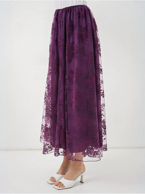 Falda maxi floral de cintura alta bdart - Kiabi Falda maxi floral de cintura alta bdart - Kiabi