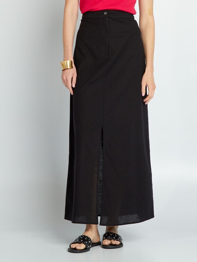Falda Midi Mujer Verano Falda Larga Verano Lino/algodón - Plisada, Cintura Elástica (estilo Boho) Faldas Largas