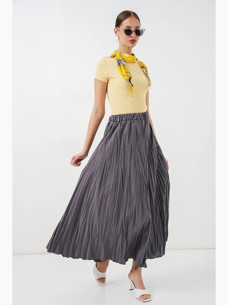 Falda maxi texturizada bdart Gris - Kiabi