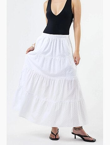 Falda maxi texturizada busem