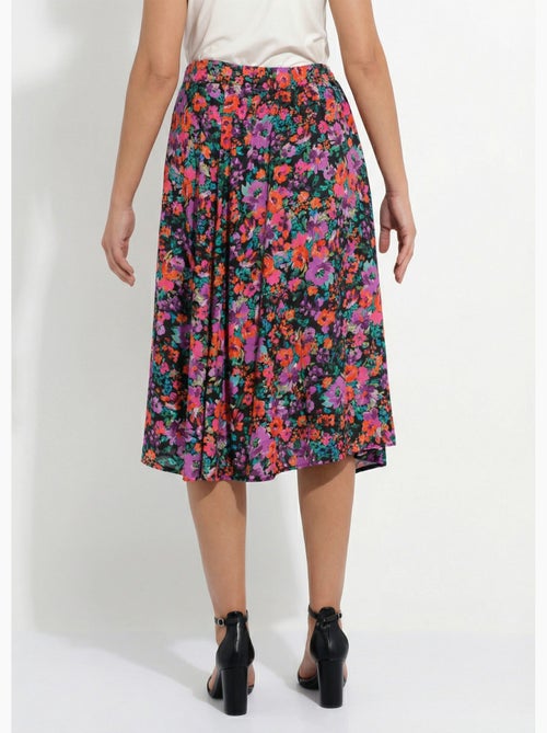 Falda midi acampanada con estampado floral - Afibel - Kiabi