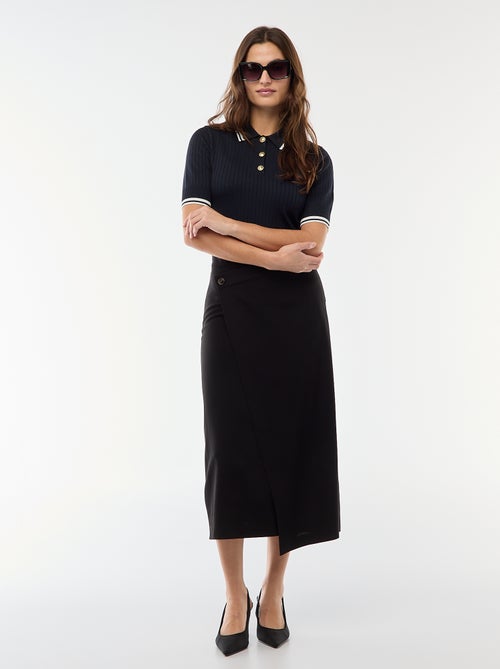 Falda midi asimétrica - Kiabi