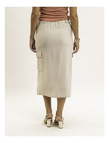 Falda midi cargo XILITA