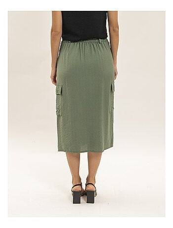 Falda midi cargo XILITA