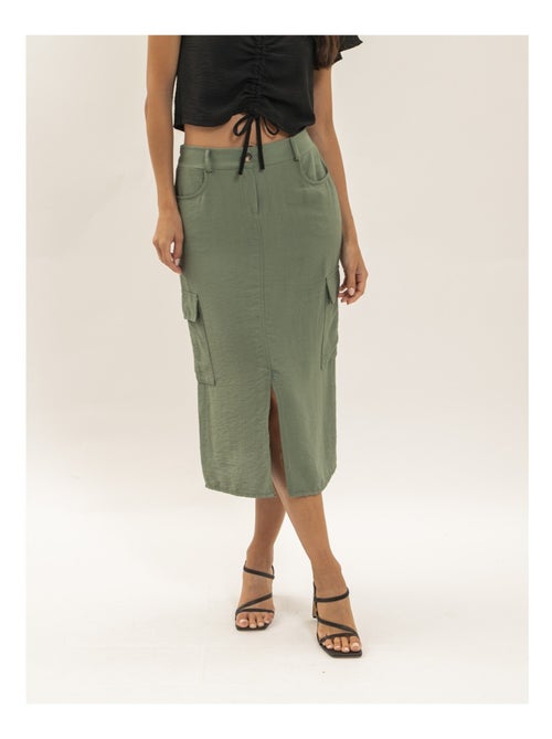 Falda midi cargo XILITA - Kiabi