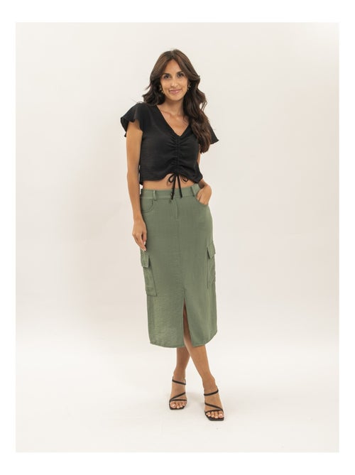 Falda midi cargo XILITA - Kiabi