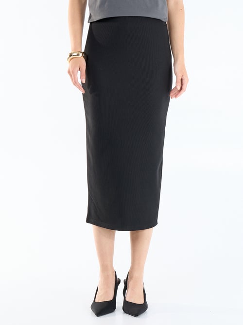 Falda midi corte lápiz - Kiabi