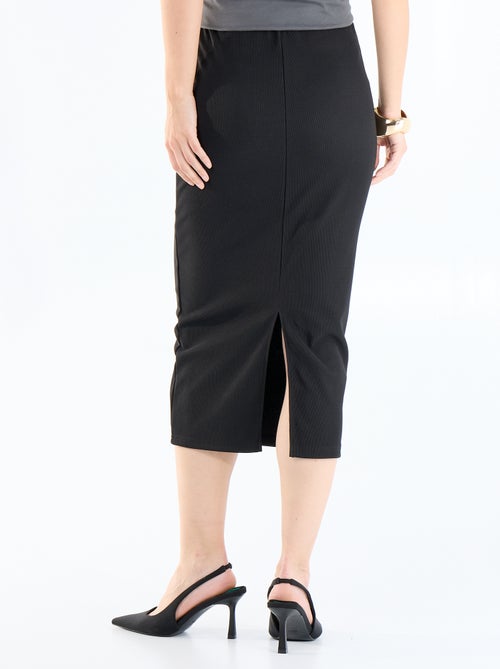 Falda midi corte lápiz - Kiabi