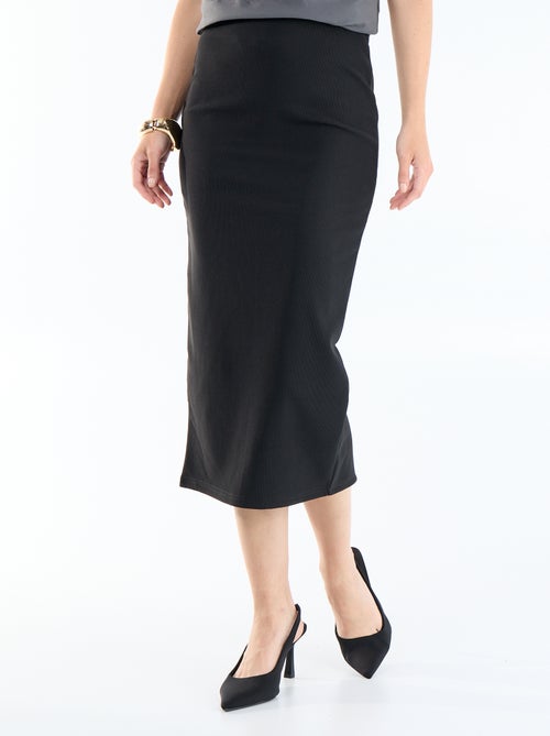 Falda midi corte lápiz - Kiabi