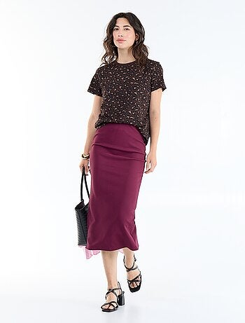 Falda midi corte lápiz