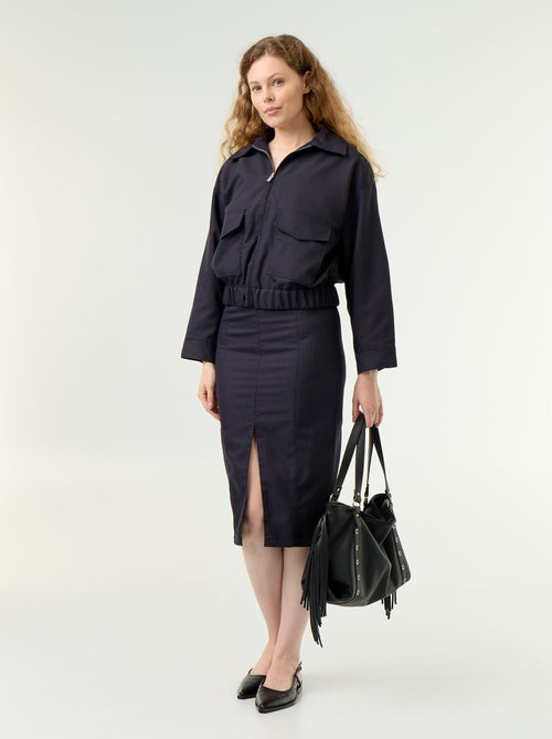 Falda midi de corte ajustado - Kiabi Falda midi de corte ajustado - Kiabi